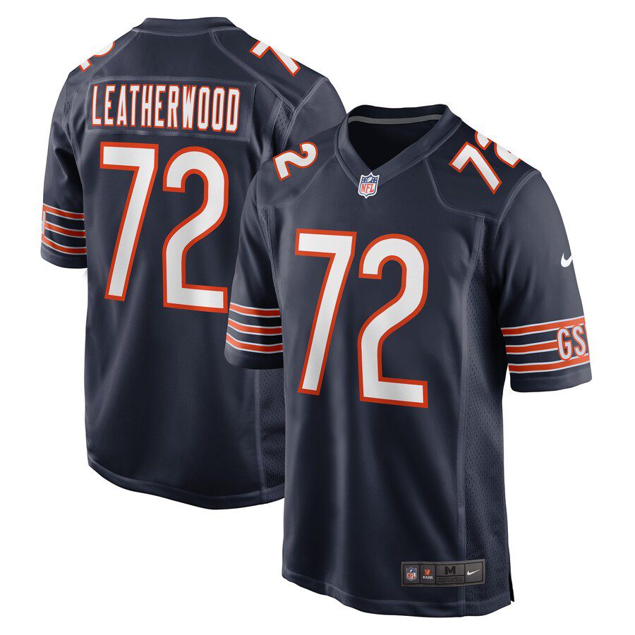 Men Chicago Bears #72 Alex Leatherwood Nike Navy Game Player NFL Jersey->chicago bears->NFL Jersey